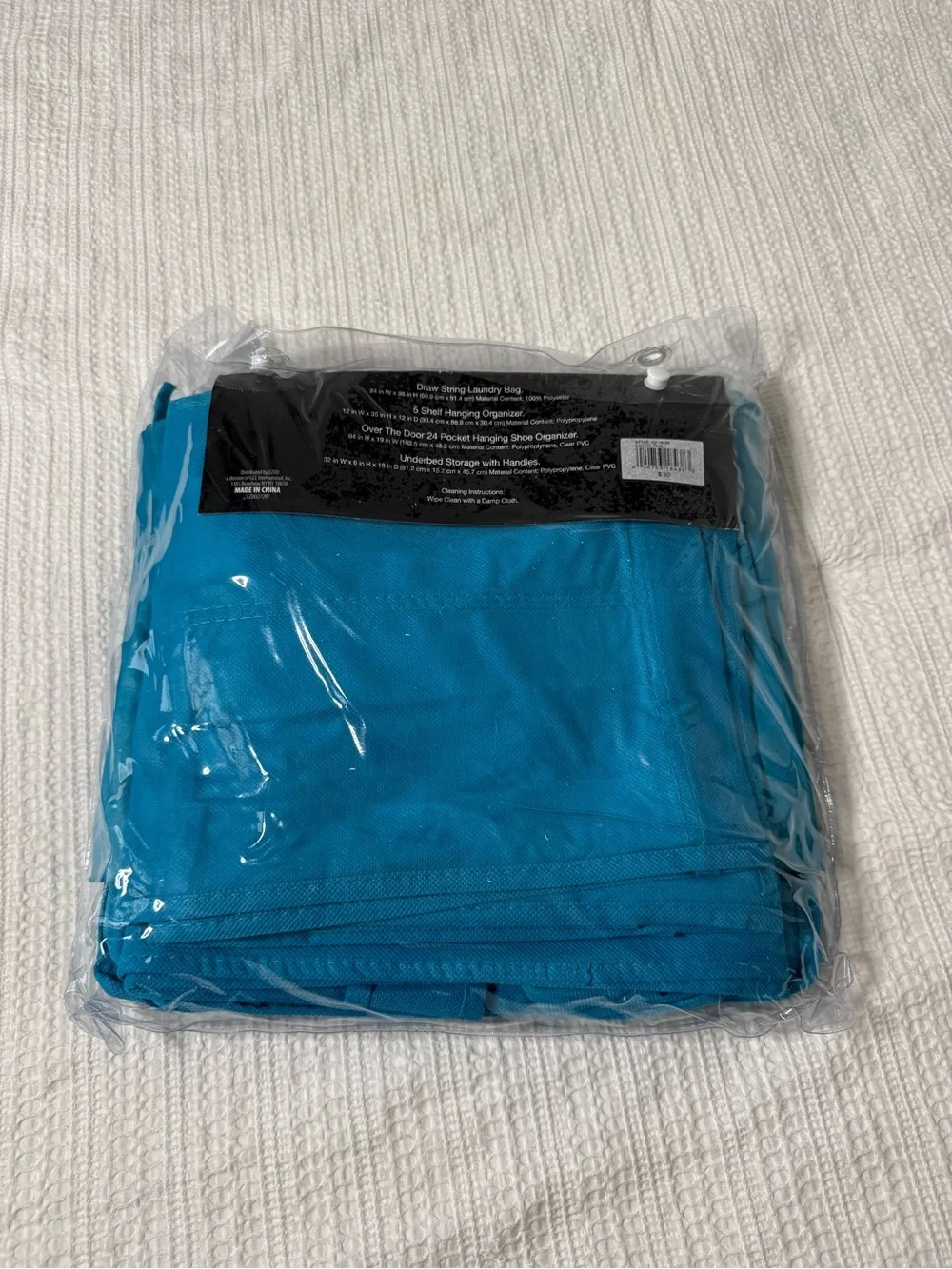 Teal Dorm Storage Set - Over-the-Door Organizer & Laundry Bag